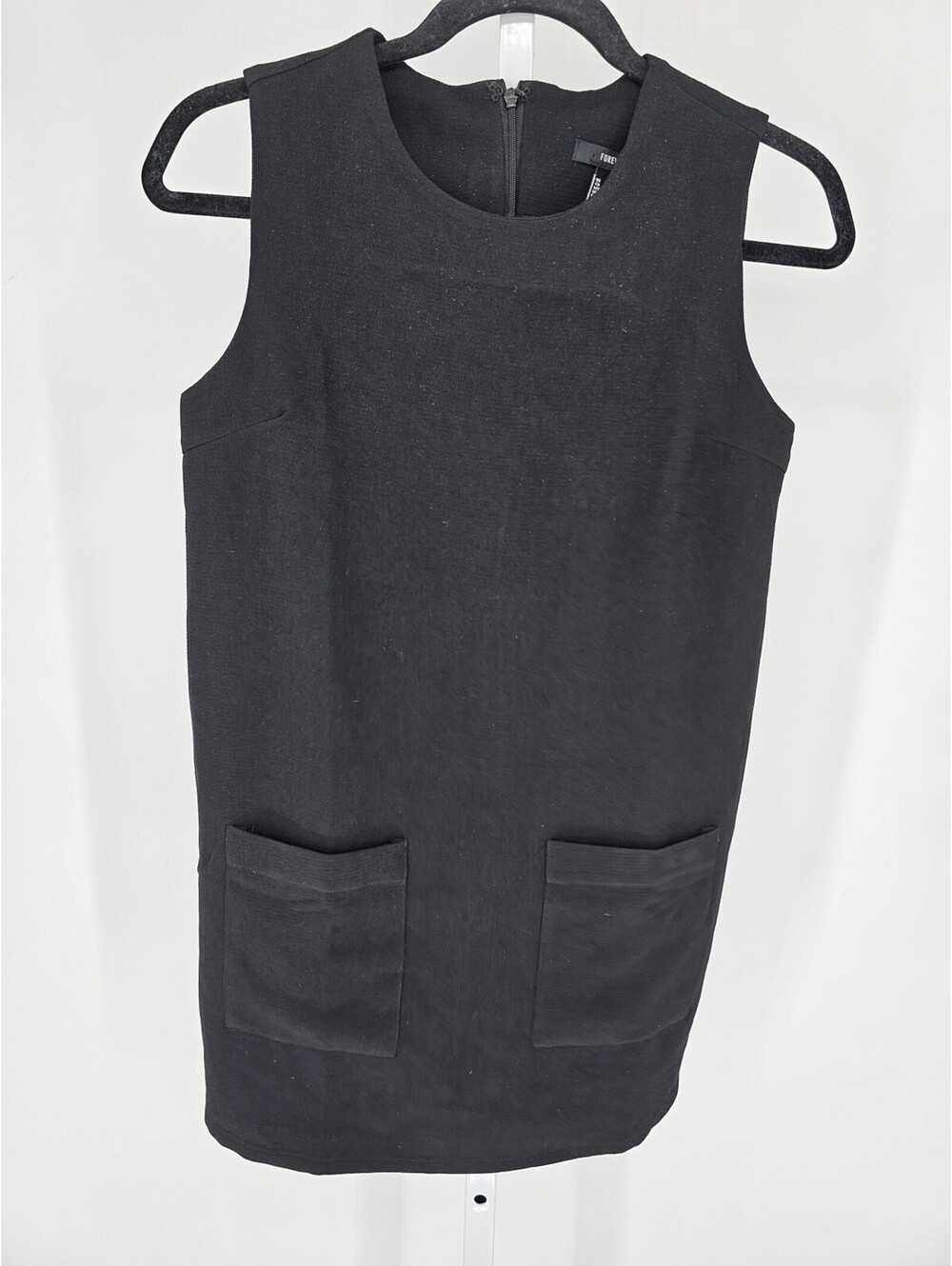 Forever 21 Womens Sz S Mini Dress 1960s Mod Inspired Black